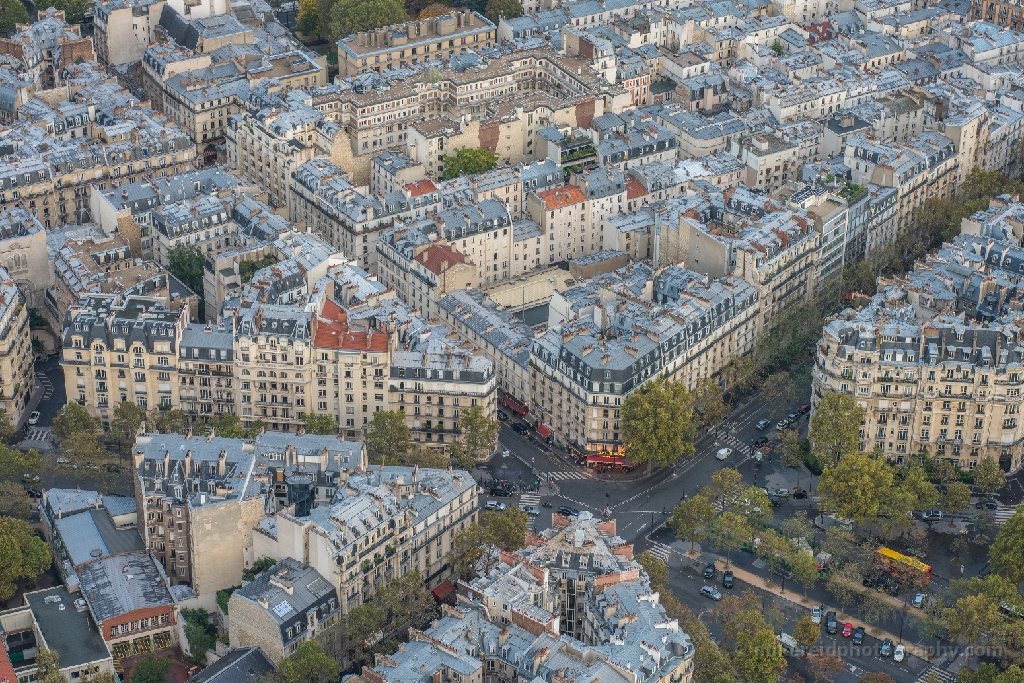 Rue de Saint Dominique Aerial Dusk Shot